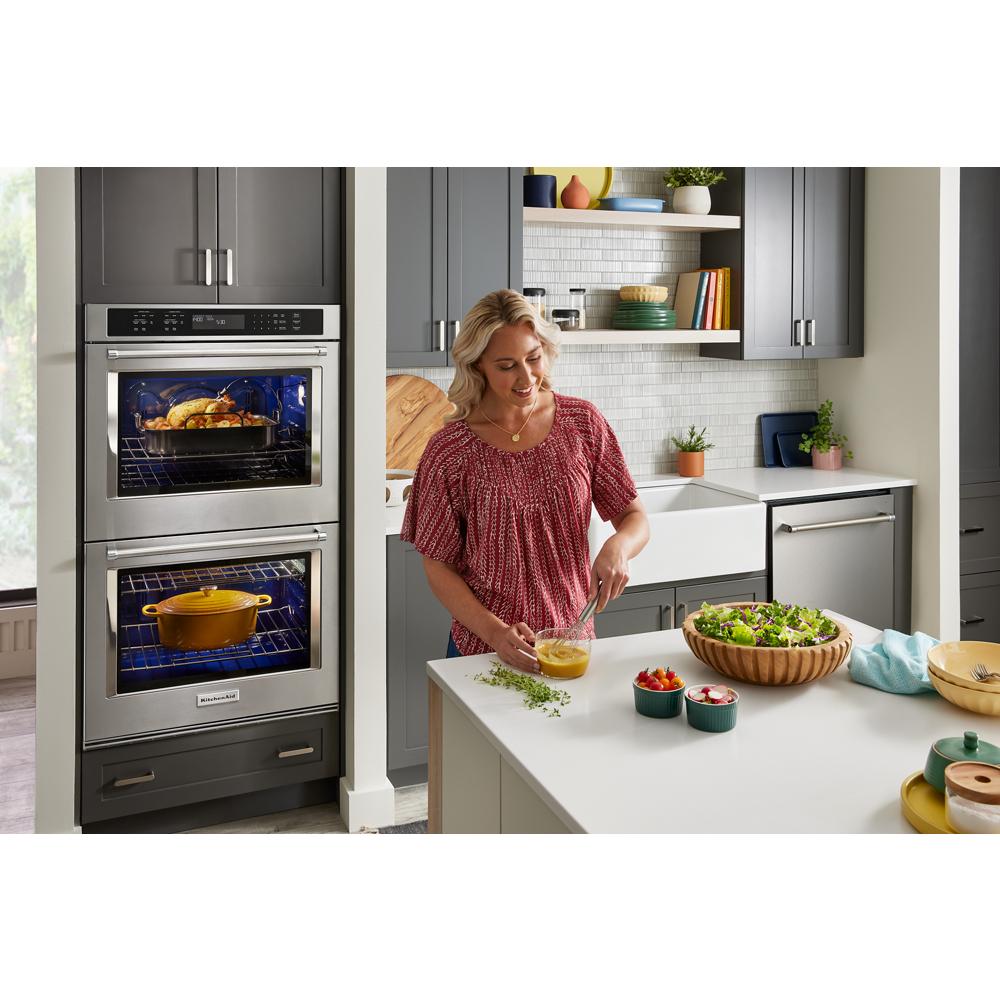 KitchenAid - KOES530PWH - KitchenAid® Single Wall Ovens with Air Fry  Mode-KOES530PWH