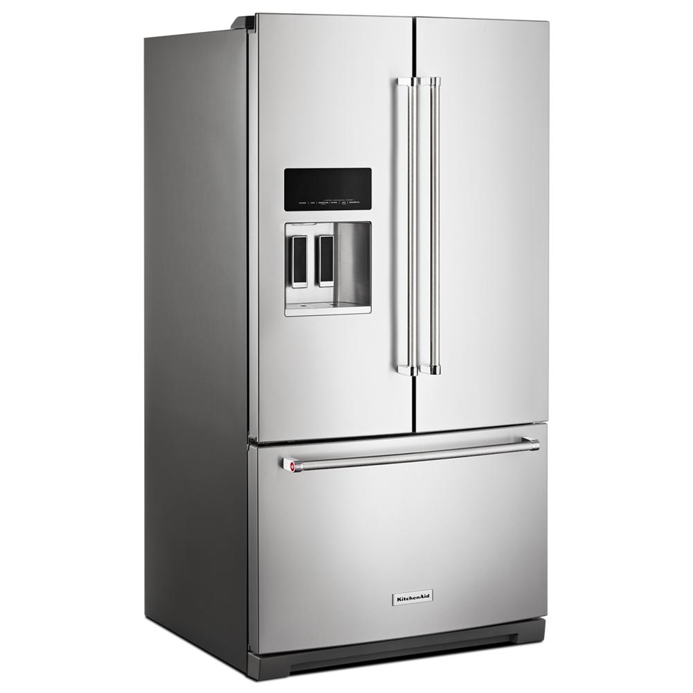 KitchenAid 26.8 Cu. Ft. Standard-Depth French Door Refrigerator with Exterior Ice and Water Dispenser