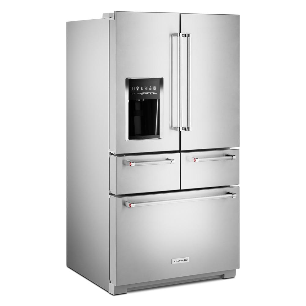 Model: KRMF706ESS - S/D  | KitchenAid 25.8 Cu. Ft. 36" Multi-Door Freestanding Refrigerator with Platinum Interior Design