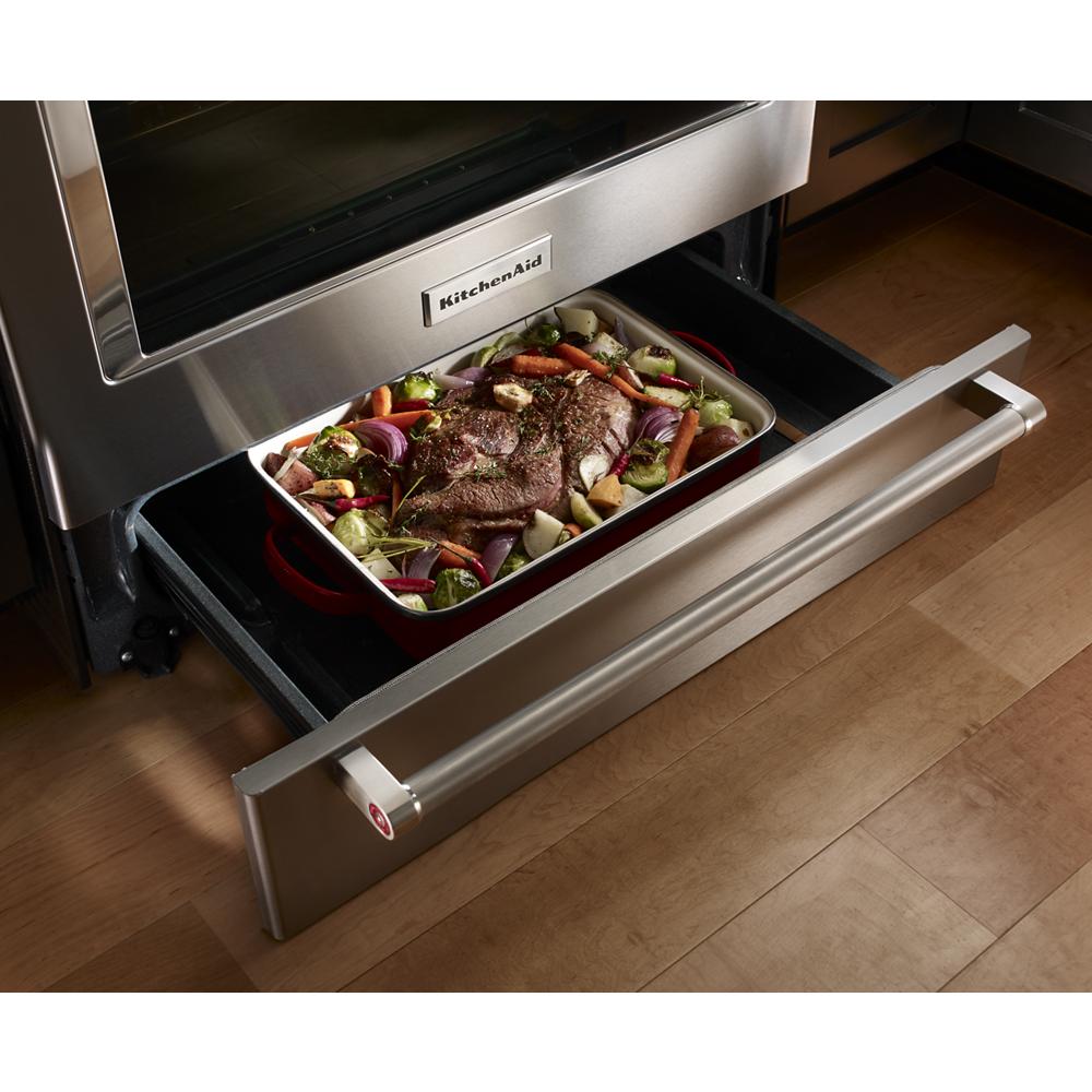 Model: KSDB900ESS - S/D  | KitchenAid 30-Inch 5-Burner Dual Fuel Convection Slide-In Range with Baking Drawer