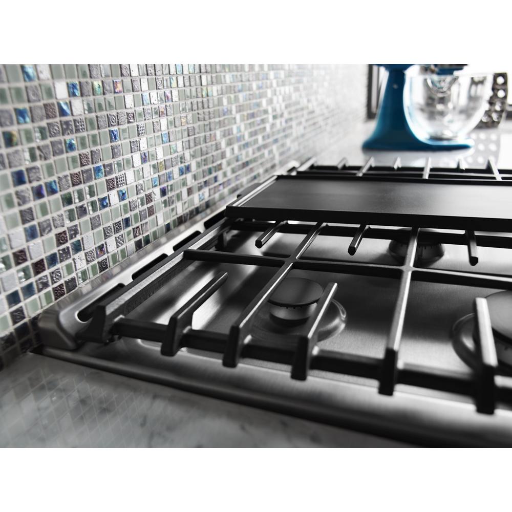 Model: KSDB900ESS - S/D  | KitchenAid 30-Inch 5-Burner Dual Fuel Convection Slide-In Range with Baking Drawer