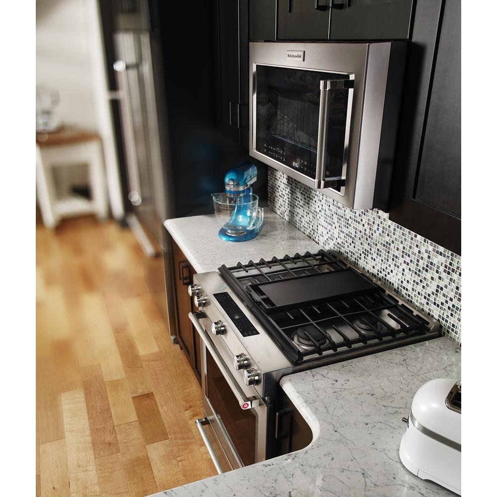 KitchenAid KSGB900ESS 30Inch 5 Burner Gas Convection SlideIn