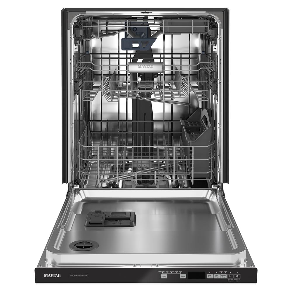 Model: MDB8959SKW | Maytag 24” Top Control Dishwasher with Dual Power Filtration, PowerBlast® Cycle and 3rd Level Rack - 47 dBA
