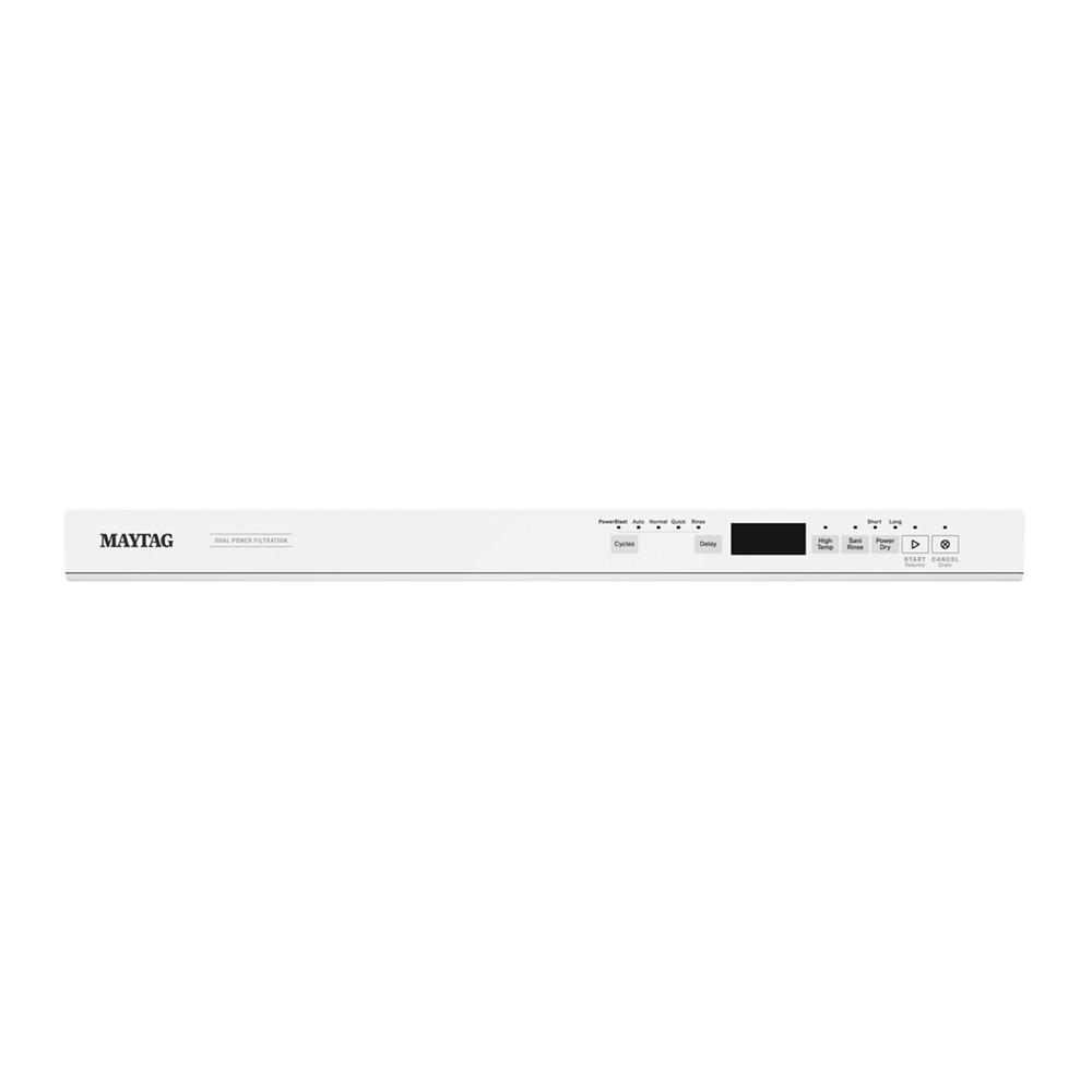 Model: MDB8959SKW | Maytag 24” Top Control Dishwasher with Dual Power Filtration, PowerBlast® Cycle and 3rd Level Rack - 47 dBA