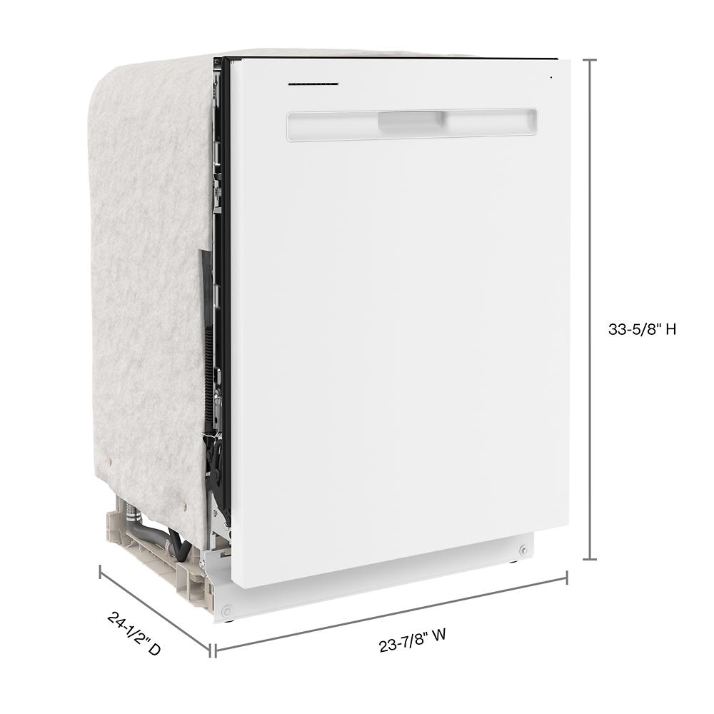 Model: MDB8959SKW | Maytag 24” Top Control Dishwasher with Dual Power Filtration, PowerBlast® Cycle and 3rd Level Rack - 47 dBA