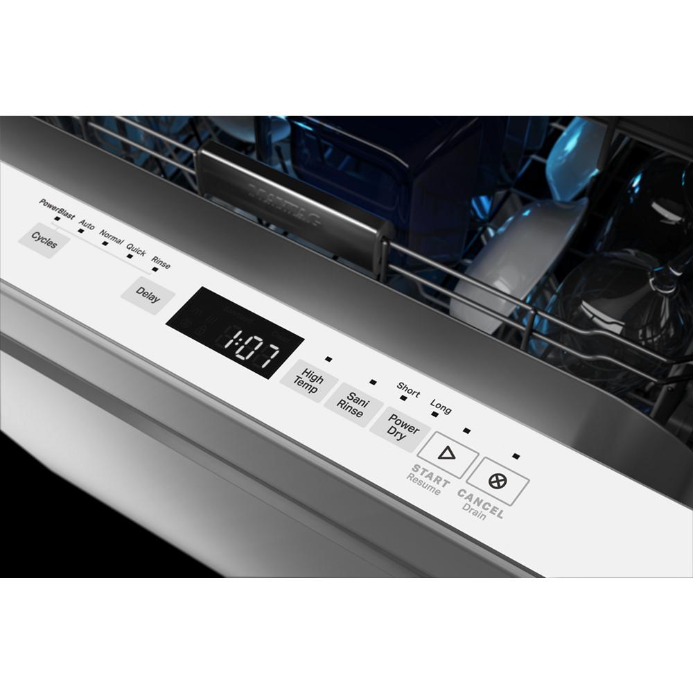 Model: MDB8959SKW | Maytag 24” Top Control Dishwasher with Dual Power Filtration, PowerBlast® Cycle and 3rd Level Rack - 47 dBA