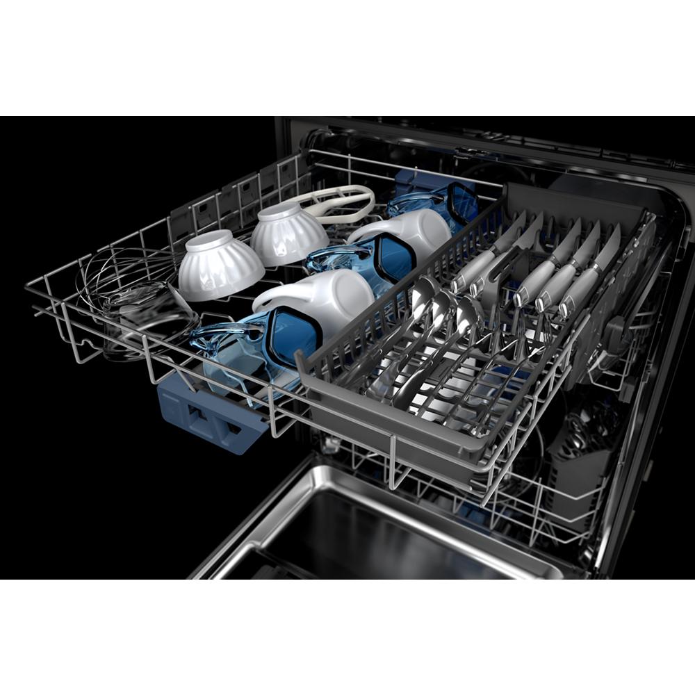Model: MDB8959SKW | Maytag 24” Top Control Dishwasher with Dual Power Filtration, PowerBlast® Cycle and 3rd Level Rack - 47 dBA