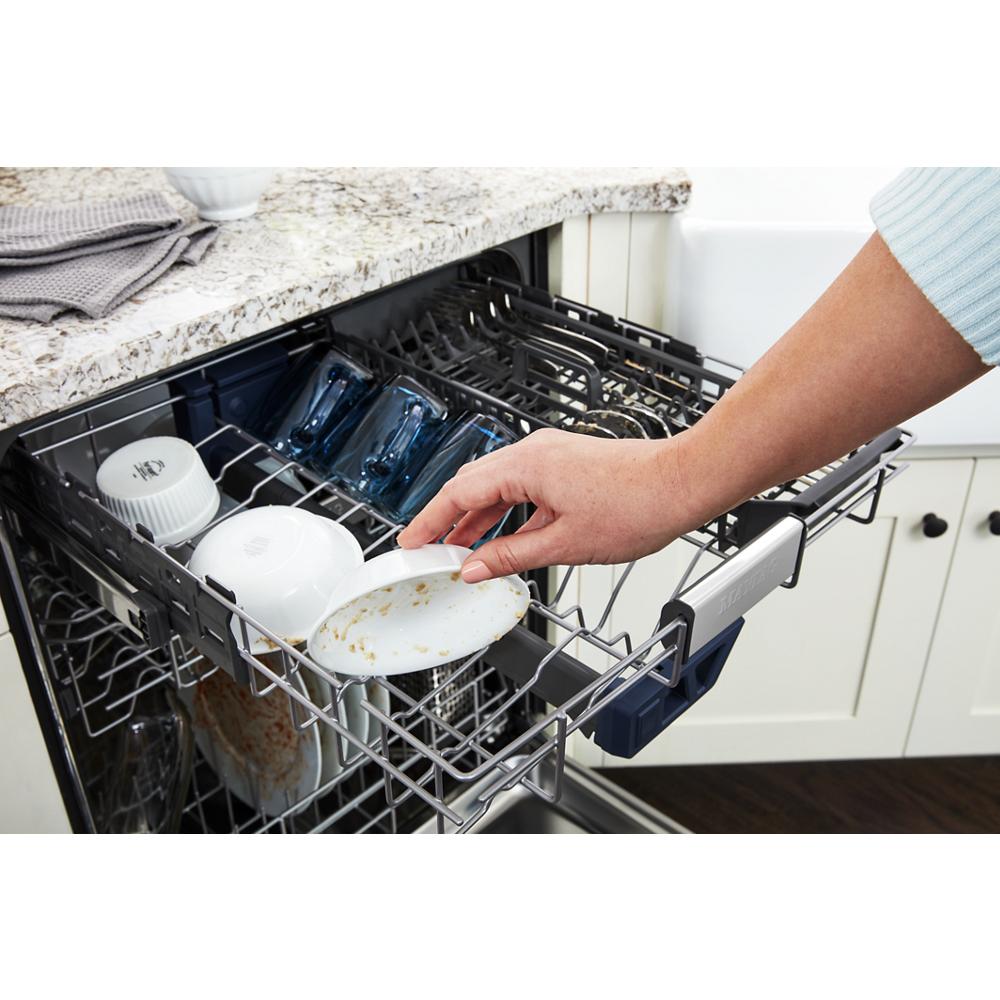 Model: MDB8959SKW | Maytag 24” Top Control Dishwasher with Dual Power Filtration, PowerBlast® Cycle and 3rd Level Rack - 47 dBA