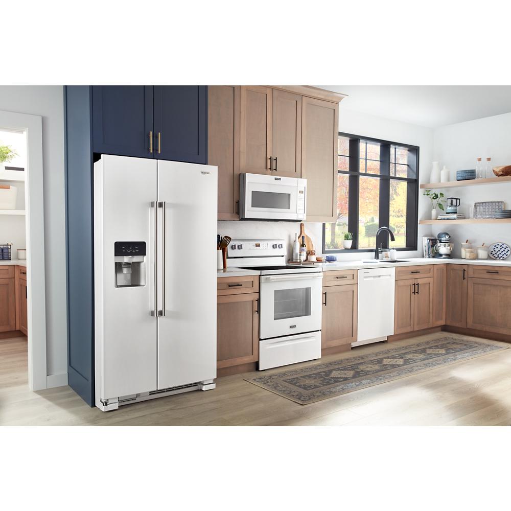 Model: MDB8959SKW | Maytag 24” Top Control Dishwasher with Dual Power Filtration, PowerBlast® Cycle and 3rd Level Rack - 47 dBA