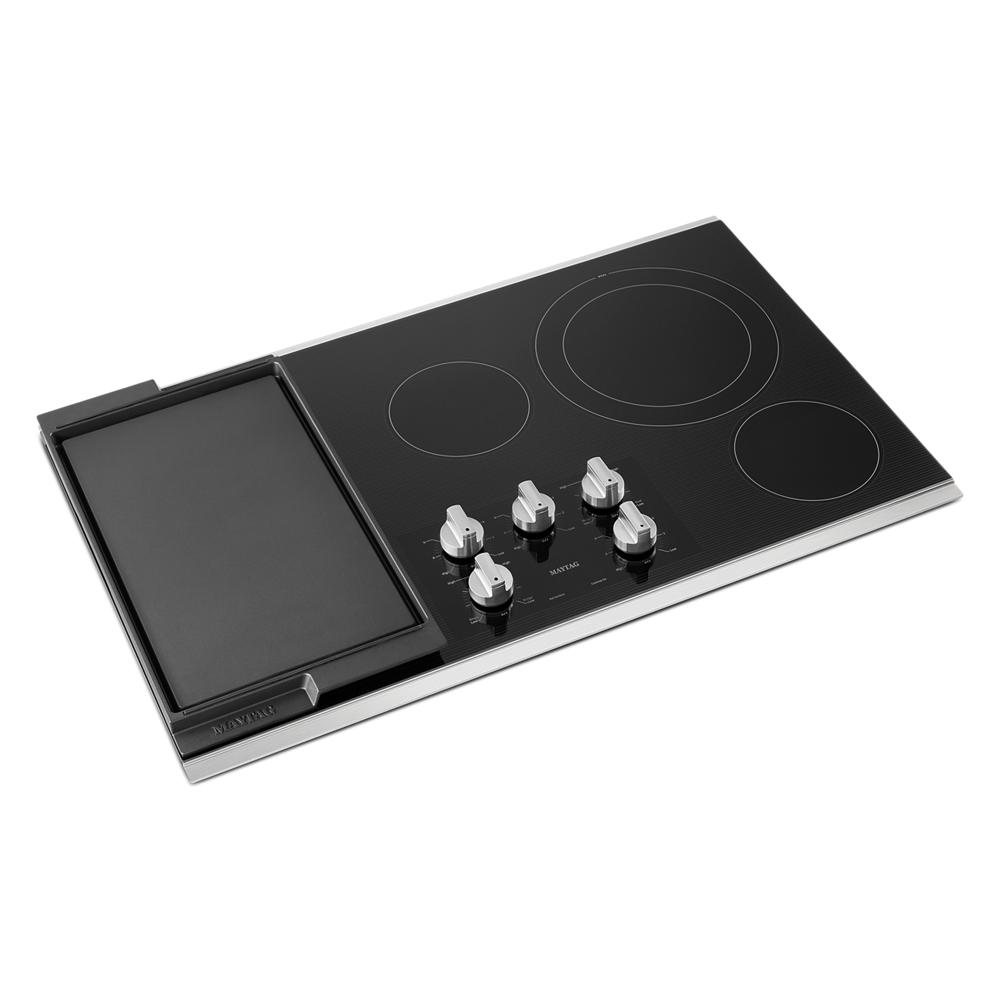 Maytag - MEC8836HS - 36-Inch Electric Cooktop with Reversible Grill and  Griddle-MEC8836HS, Rosner's Appliance