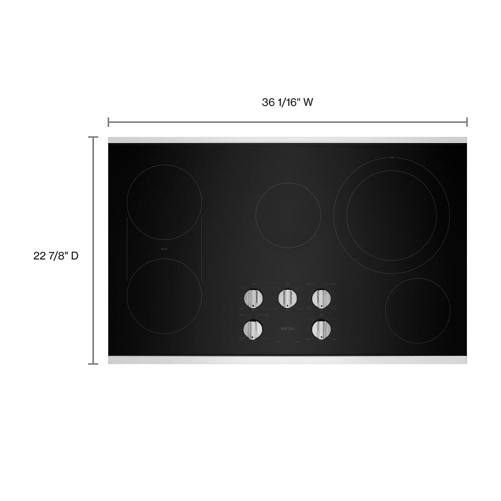 Maytag - MEC8836HS - 36-Inch Electric Cooktop with Reversible Grill and  Griddle-MEC8836HS, Rosner's Appliance