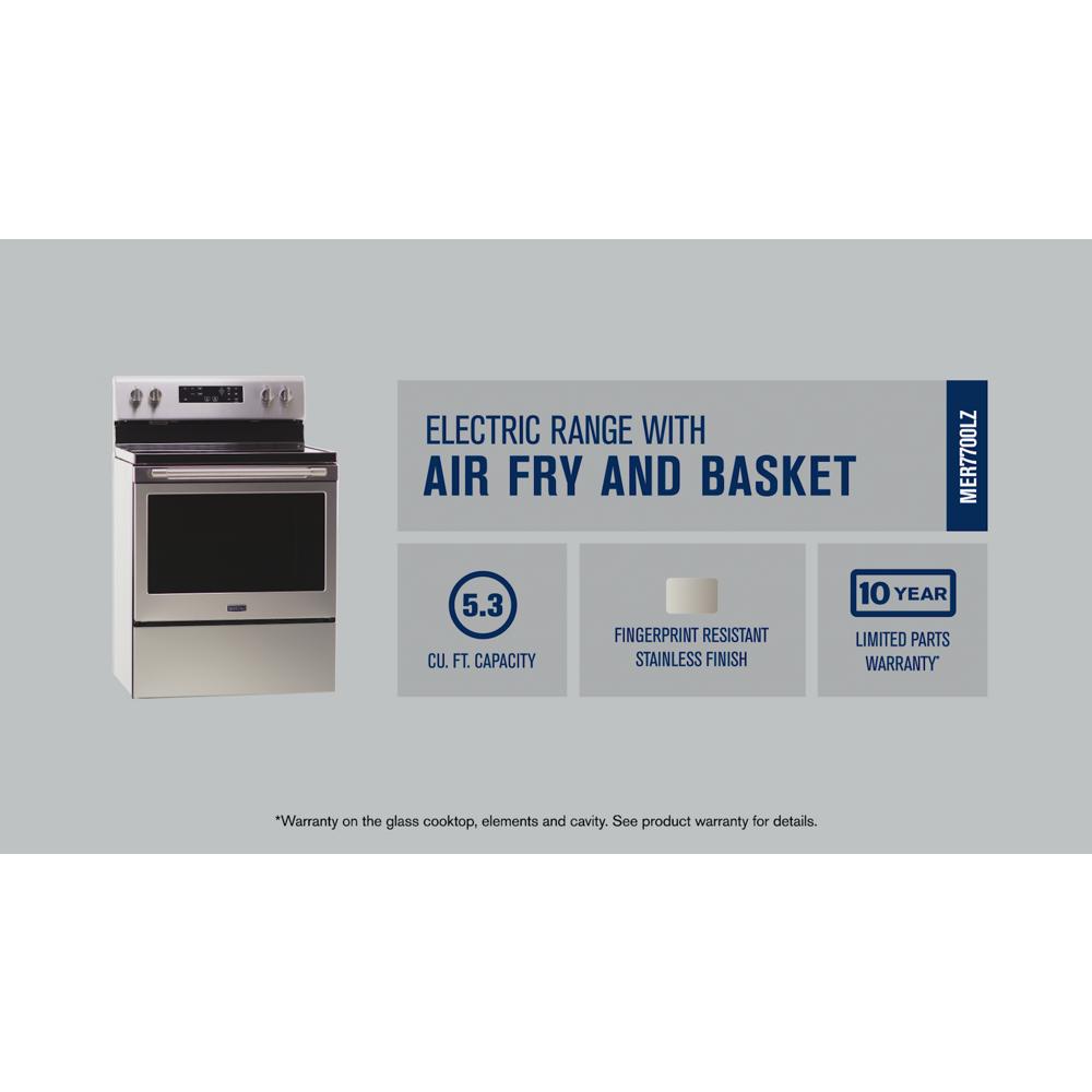 MER7700LZ by Maytag - Electric Range with Air Fryer and Basket - 5.3 cu.  ft.