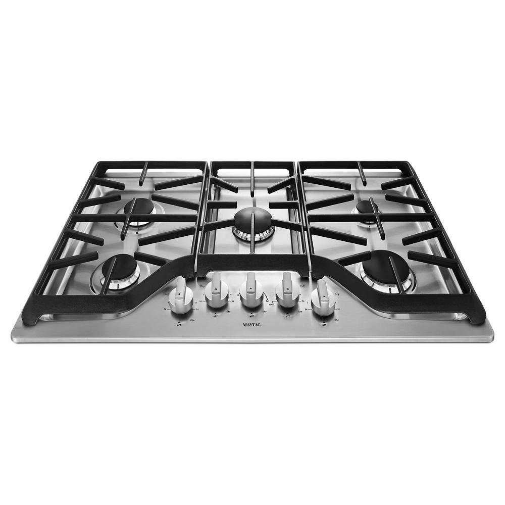 Maytag 36-inch Wide Gas Cooktop with DuraGuard™ Protective Finish