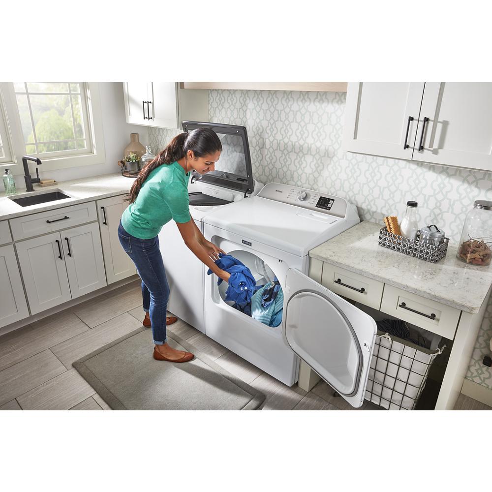 Model: MGD6200KW | Maytag Top Load Gas Dryer with Moisture Sensing - 7.0 cu. ft