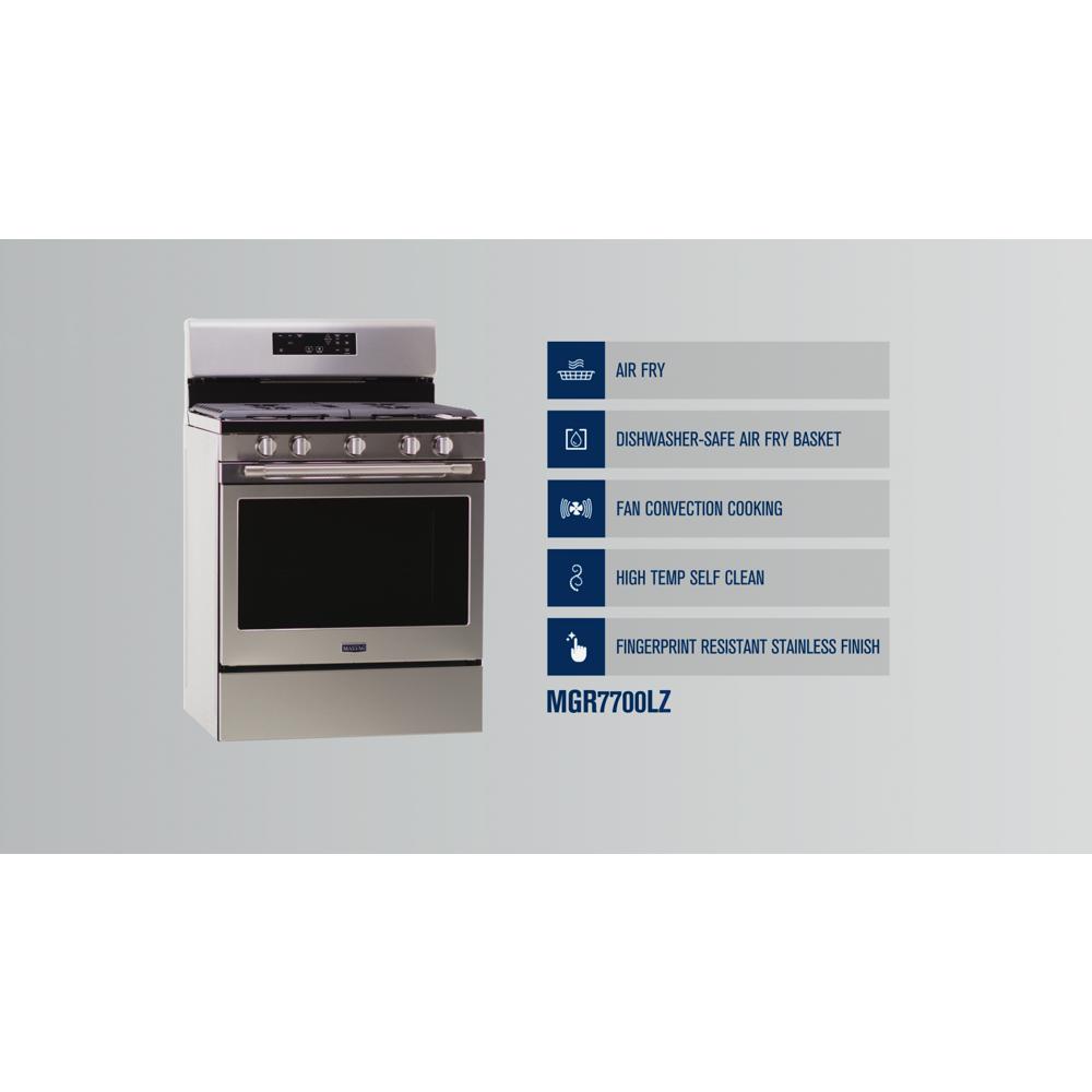 MGR7700LZ by Maytag - Gas Range with Air Fryer and Basket - 5.0 cu. ft.