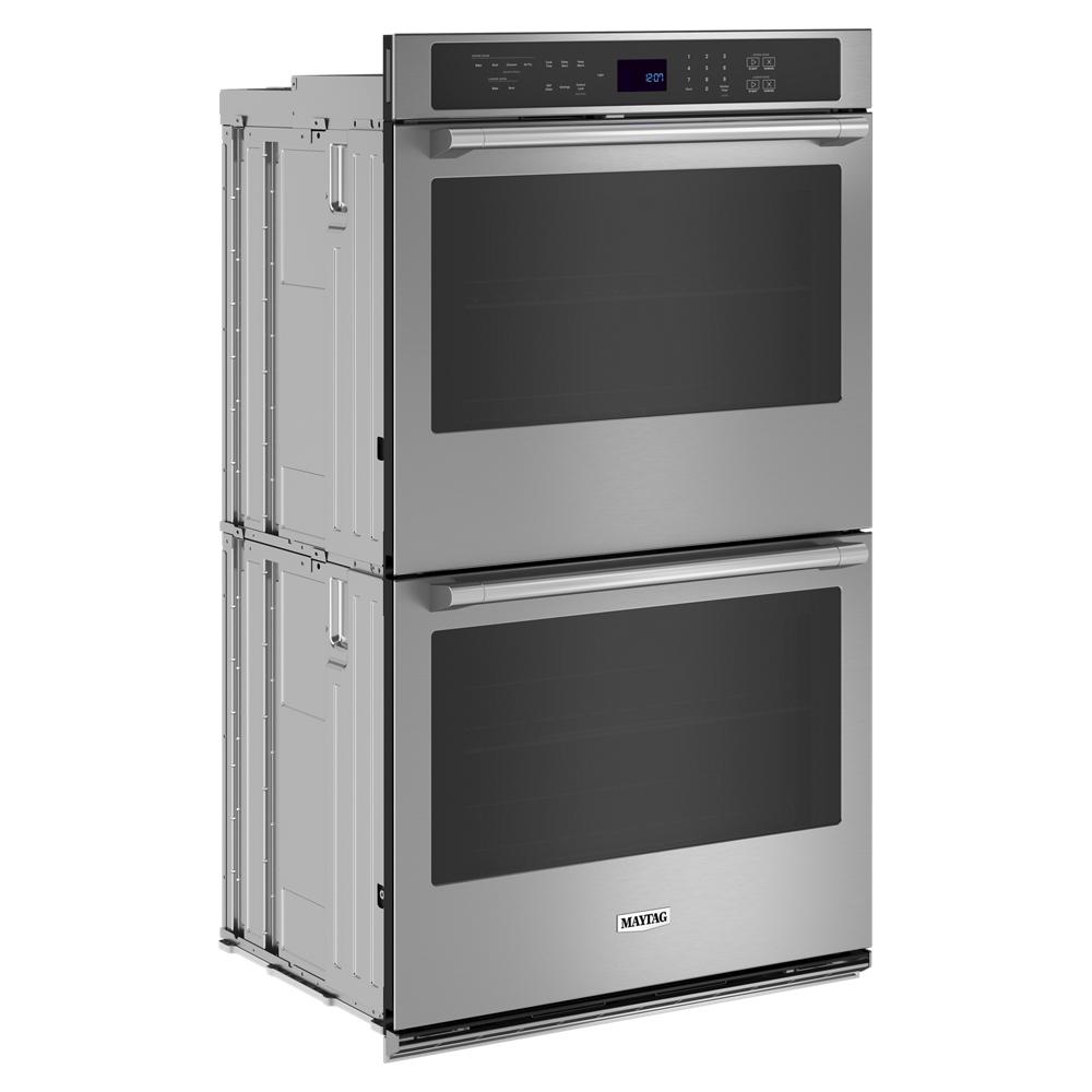 Model: MOED6027LZ | Maytag 27-inch Double Wall Oven with Air Fry and Basket - 8.6 cu. ft.