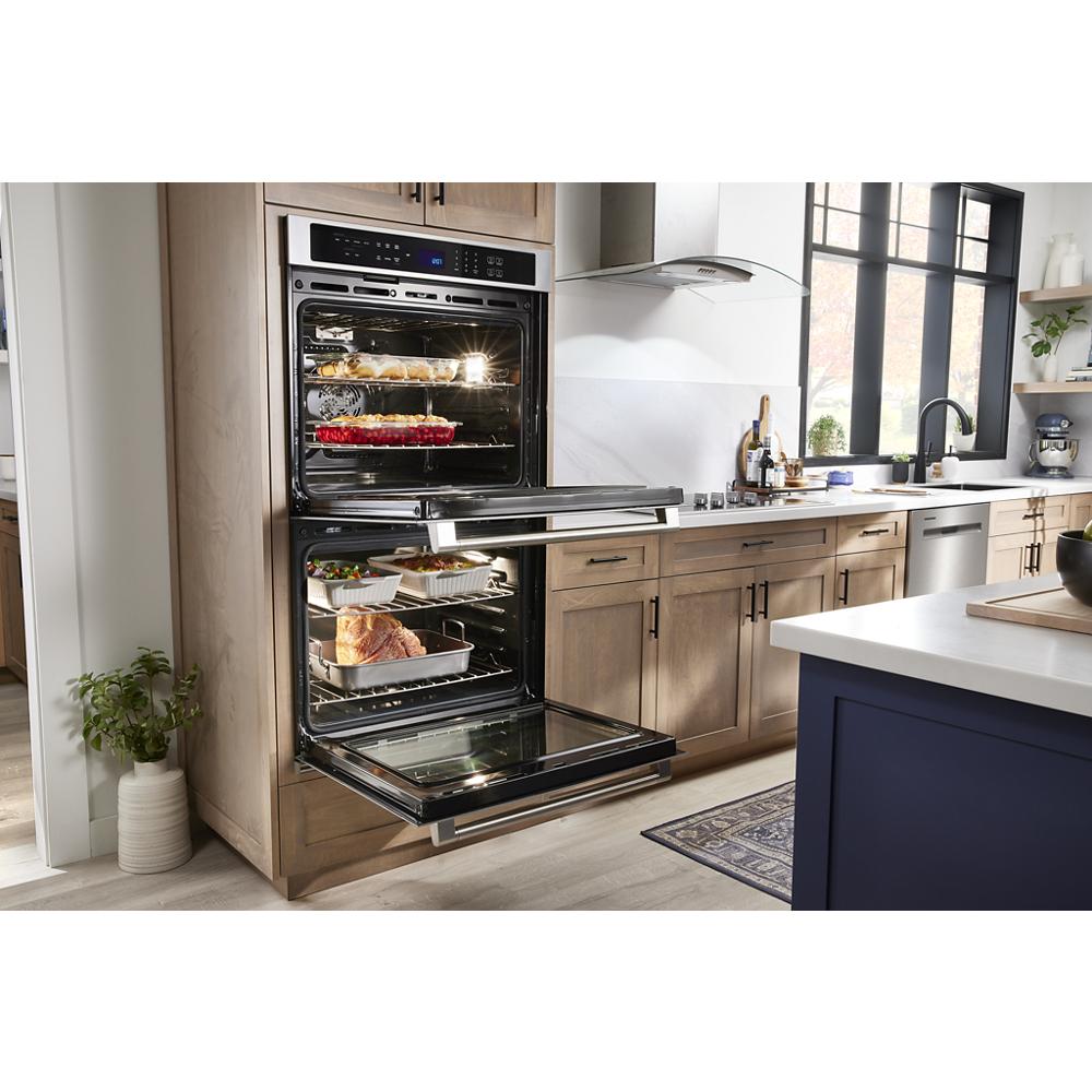 Model: MOED6027LZ | Maytag 27-inch Double Wall Oven with Air Fry and Basket - 8.6 cu. ft.