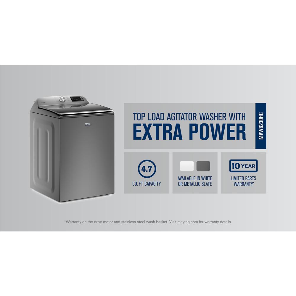 Model: MVW6230HC | Maytag Smart Top Load Washer with Extra Power - 4.7 cu. ft.