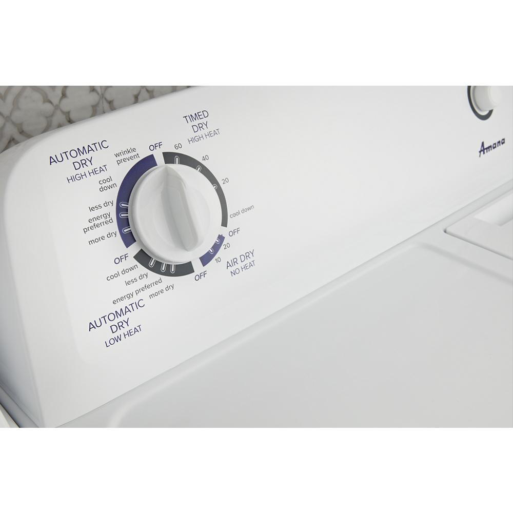 Model: NED4655EW-CL | Amana 6.5 cu. ft. Electric Dryer with Wrinkle Prevent Option