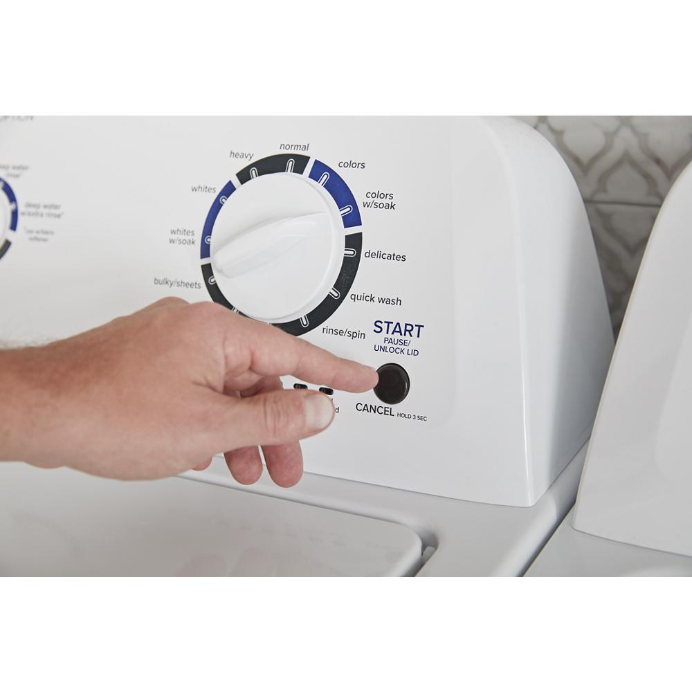 Model: NED4655EW-CL | Amana 6.5 cu. ft. Electric Dryer with Wrinkle Prevent Option