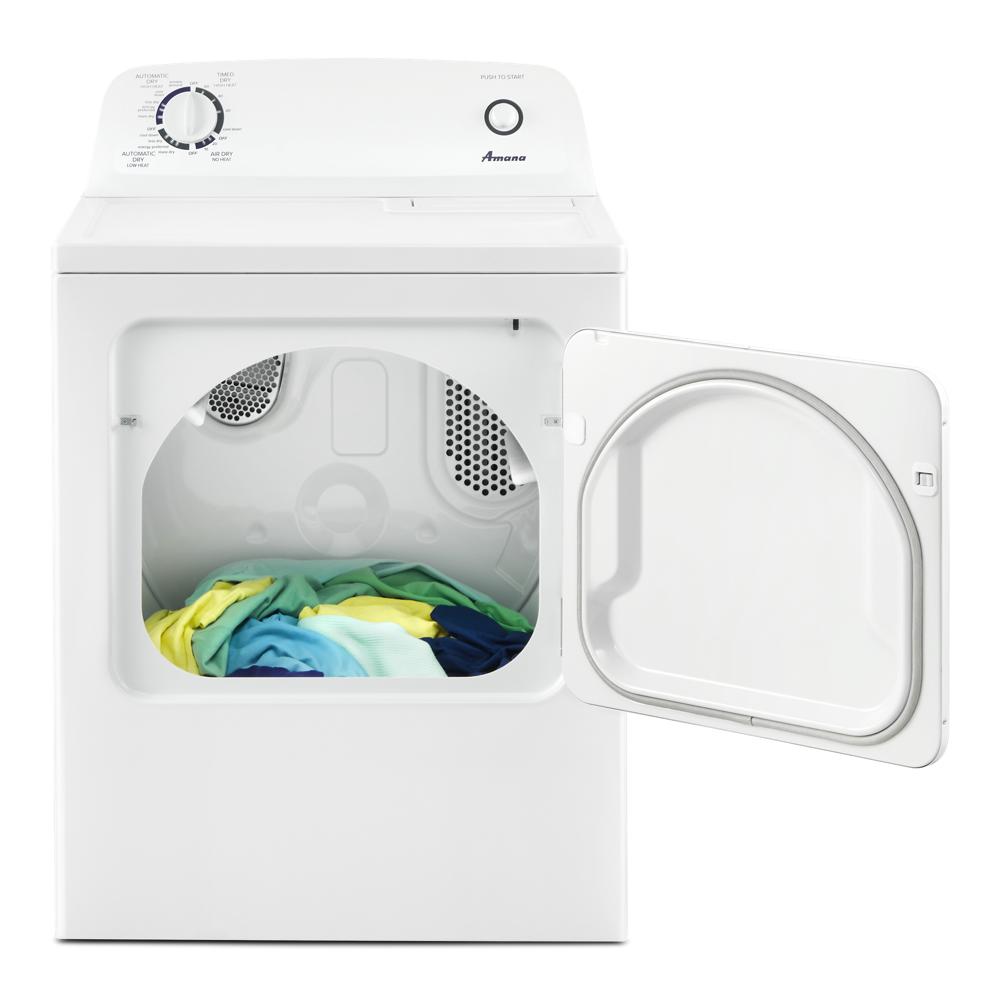 Model: NED4655EW-CL | Amana 6.5 cu. ft. Electric Dryer with Wrinkle Prevent Option