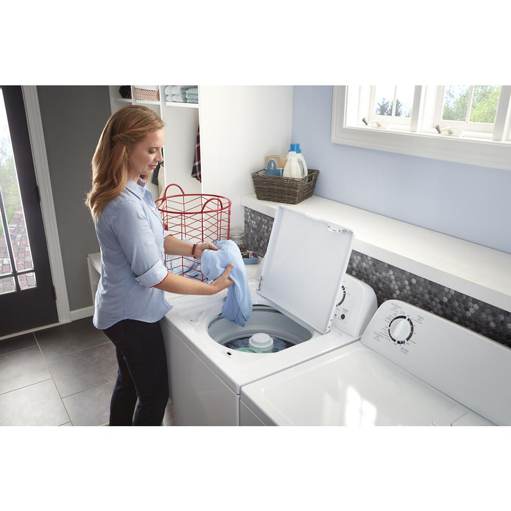 Model: NGD4655EW-CL | Amana 6.5 cu. ft. Gas Dryer with Wrinkle Prevent Option