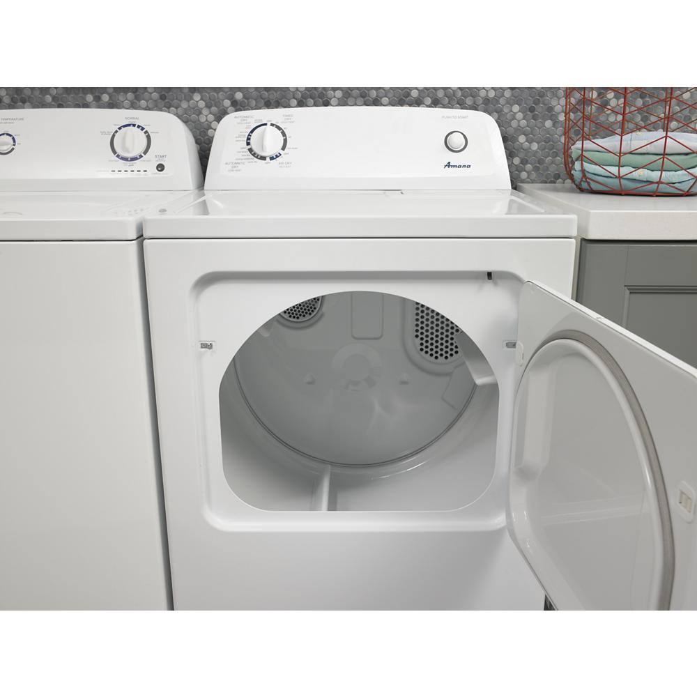 Model: NGD4655EW-CL | Amana 6.5 cu. ft. Gas Dryer with Wrinkle Prevent Option