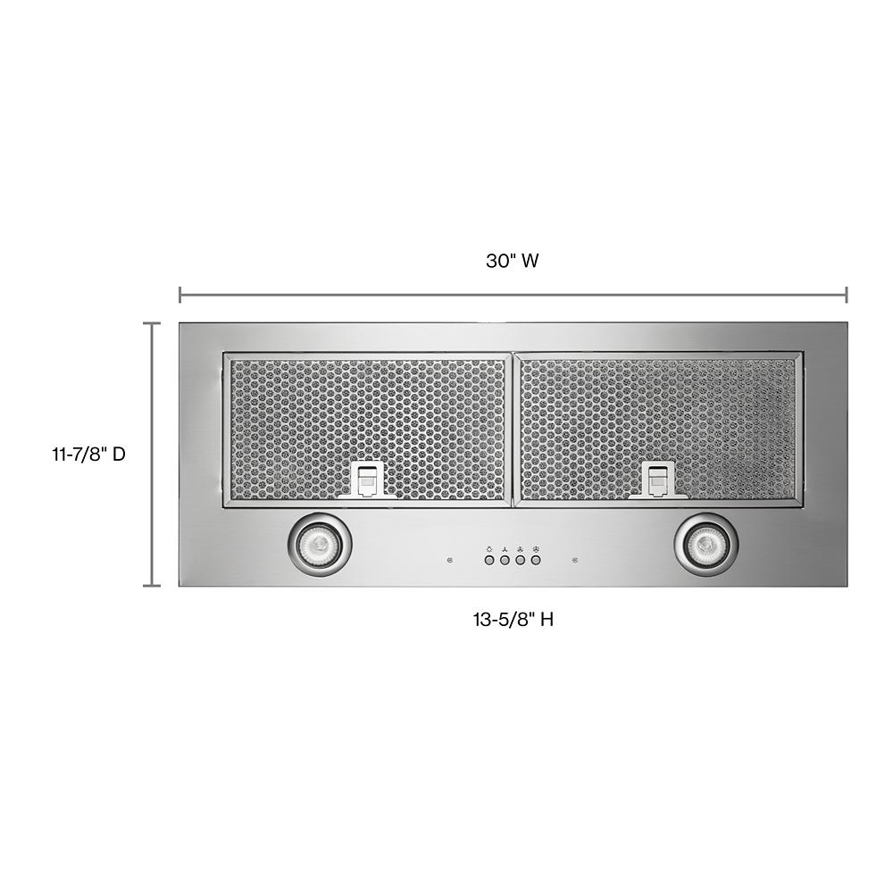 Model: UVL5430JSS | Unbranded 30" 400 CFM Motor Class Custom Hood Liner