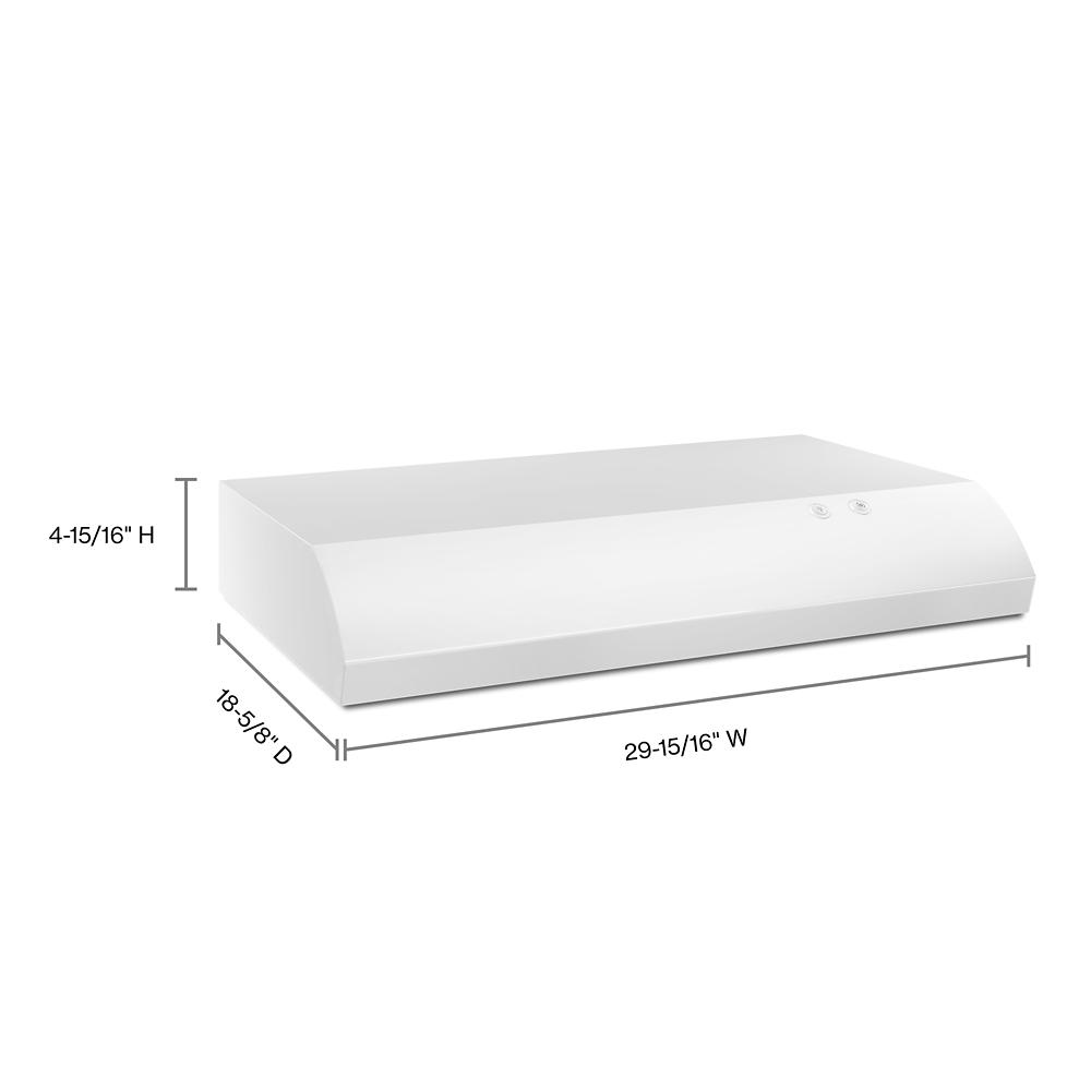 Model: UXT4030ADW | Unbranded 30" Range Hood with the FIT System