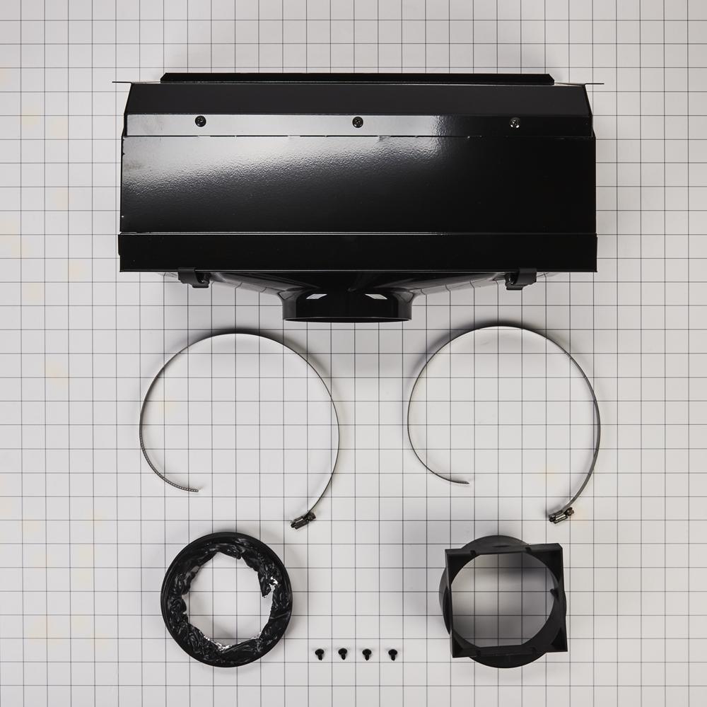 Model: W10620783 | Unbranded Ductless Downdraft Vent Kit, Black, Size: 20" L x 13" W x 12" H