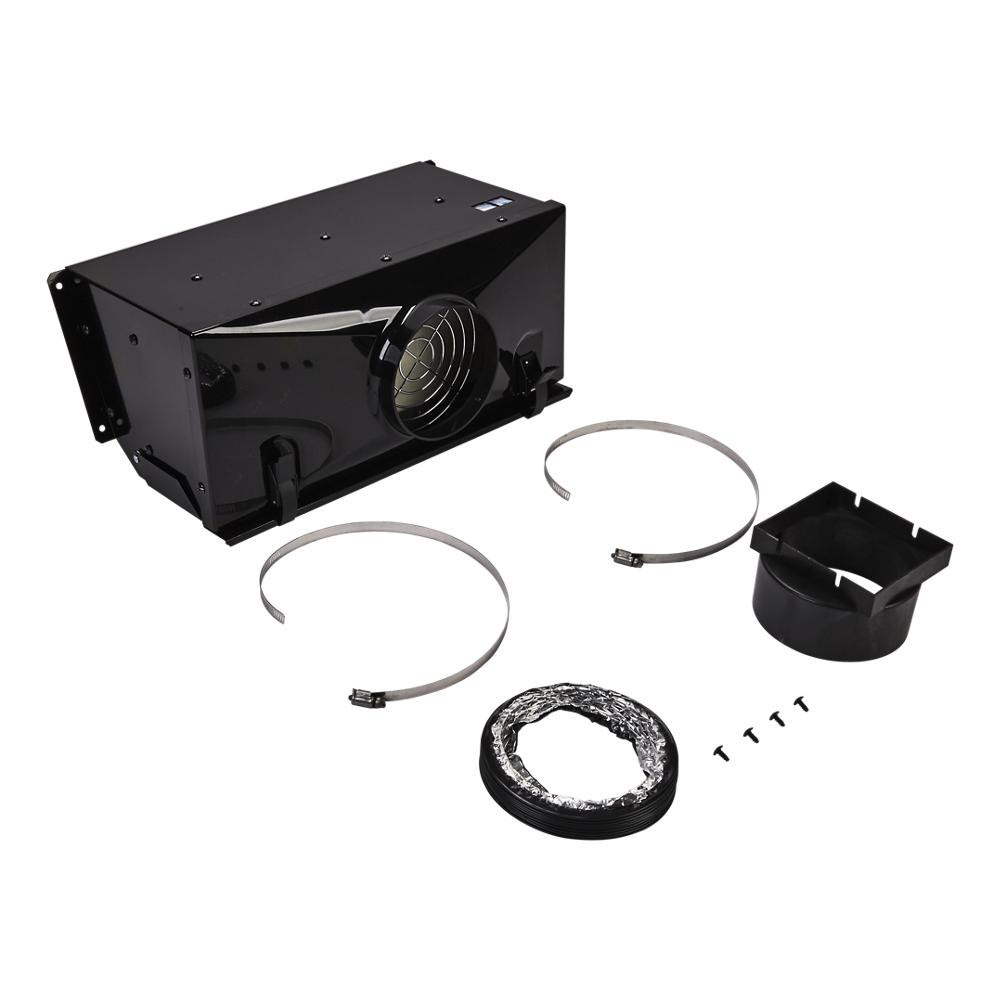 Unbranded Ductless Downdraft Vent Kit, Black