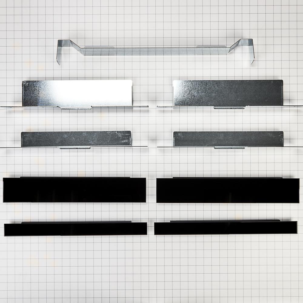 Model: W11290015 | Unbranded Built-In Oven/Microwave/Coffee Machine Side Trim Cover Kit, Black/Noir