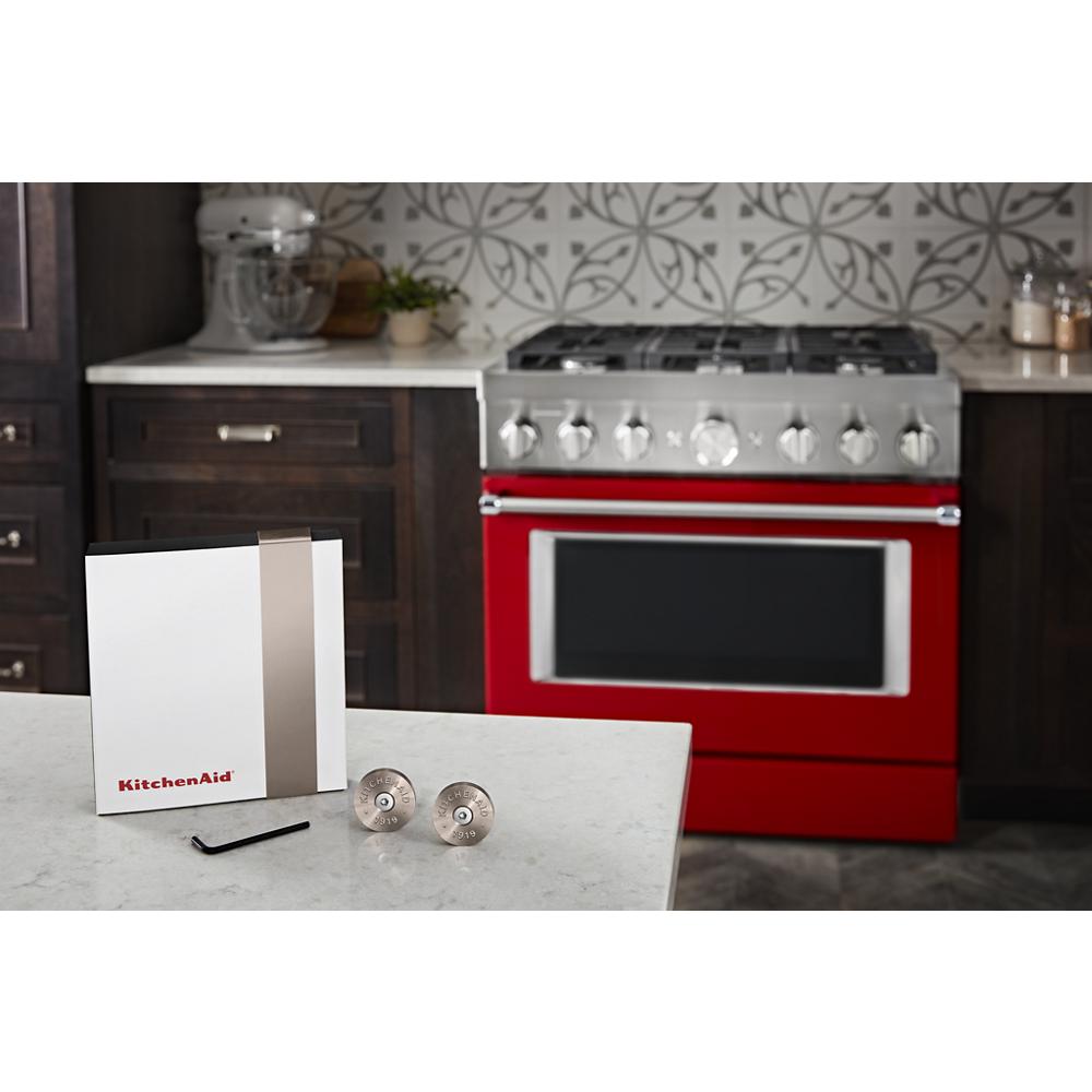 Model: W11368841BN | Unbranded KitchenAid® Commercial-Style Range Handle Medallion Kit