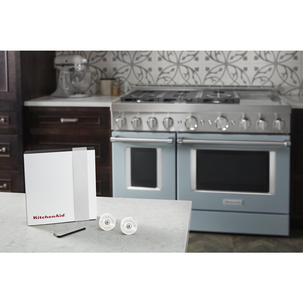 Model: W11368841MP | Unbranded KitchenAid® Commercial-Style Range Handle Medallion Kit
