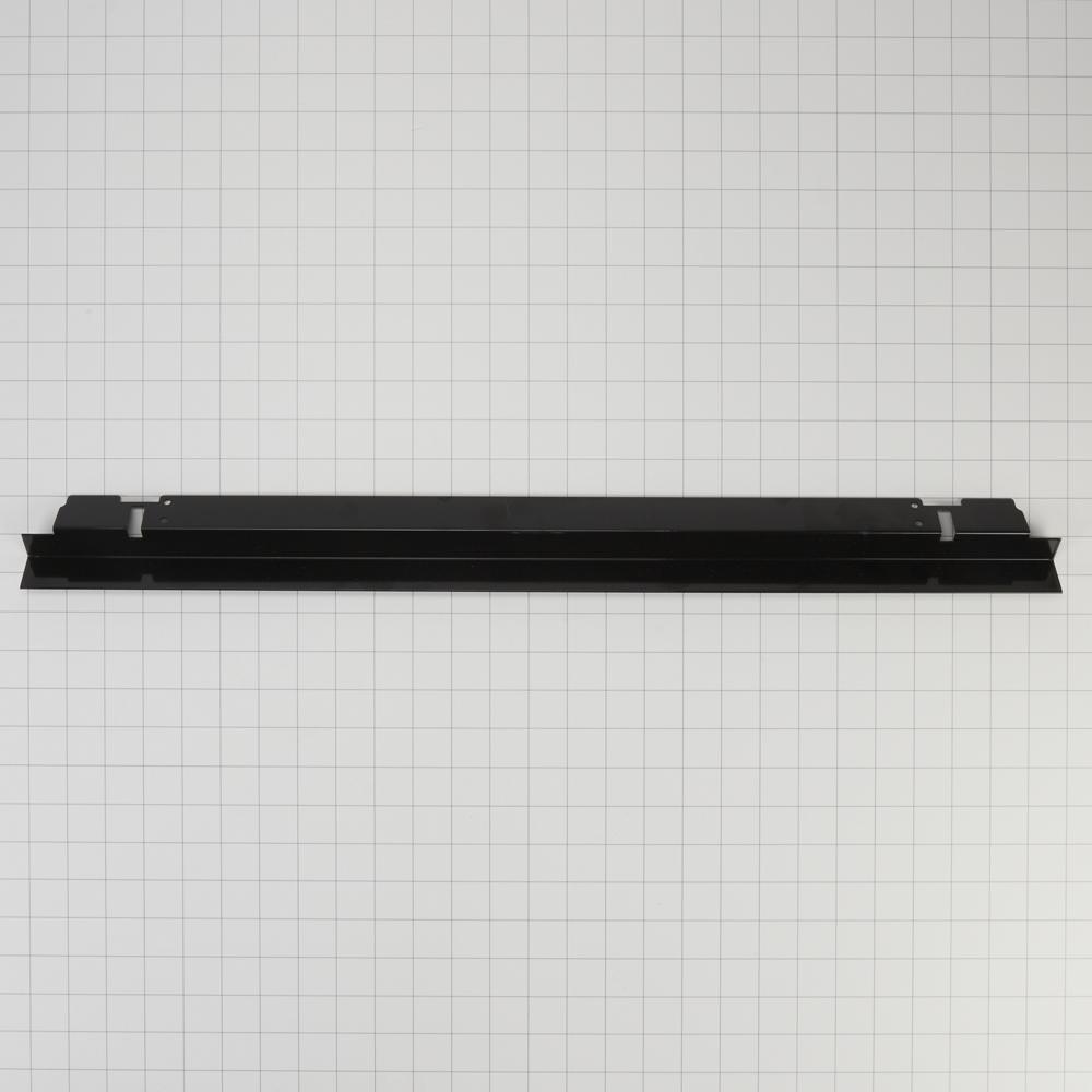 Model: W11395659 | Unbranded 27" Microwave Bottom Trim Kit, Black, with all trim pieces and deflector shield