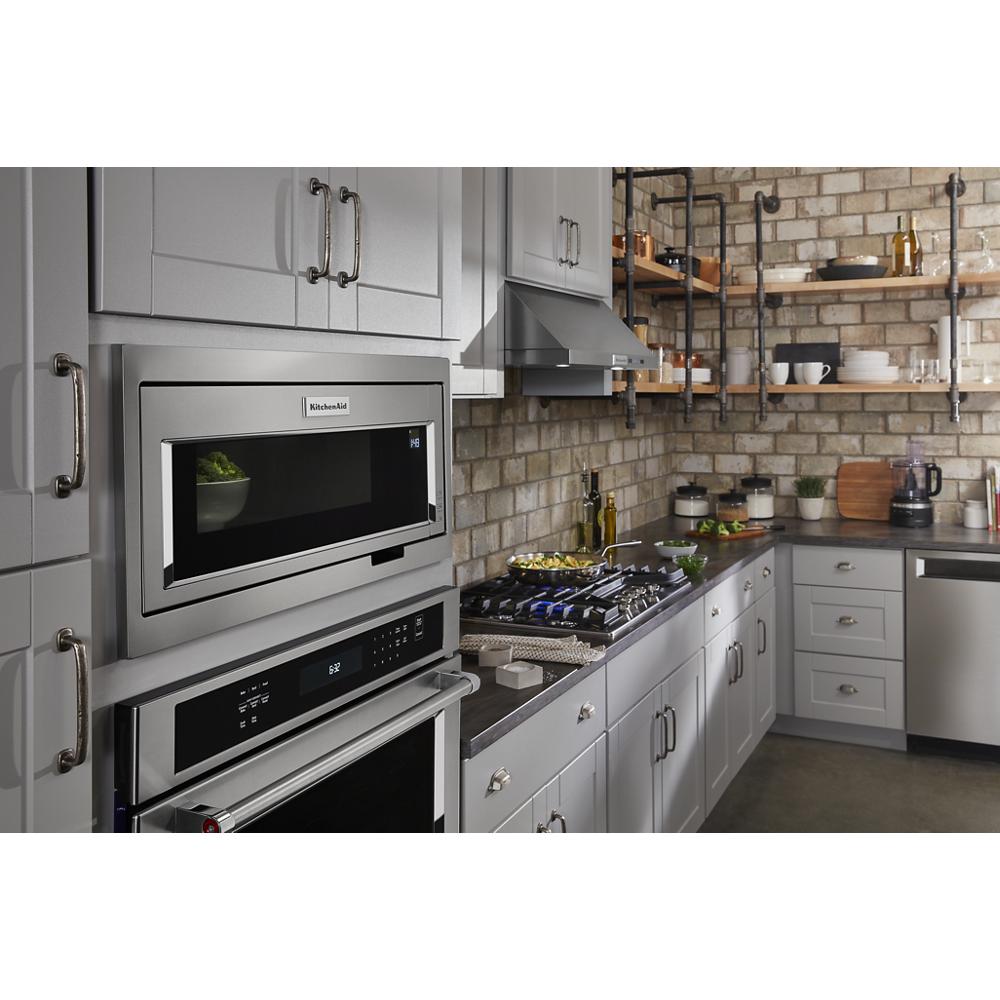 Model: W11451314 | Unbranded Built-In Low Profile Microwave Slim Trim Kit with Pocket Handle, Stainless Steel