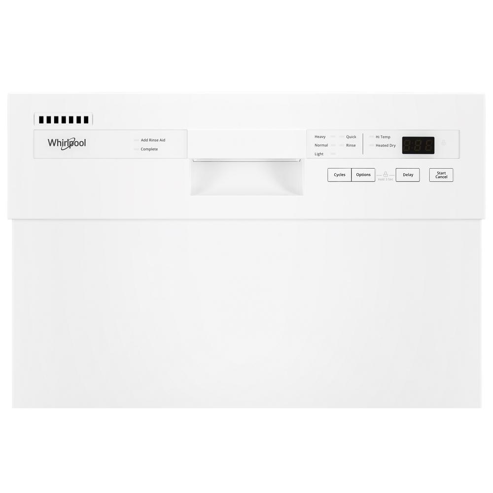 Model: WDF518SAHW | Whirlpool Small-Space Compact Dishwasher with Stainless Steel Tub