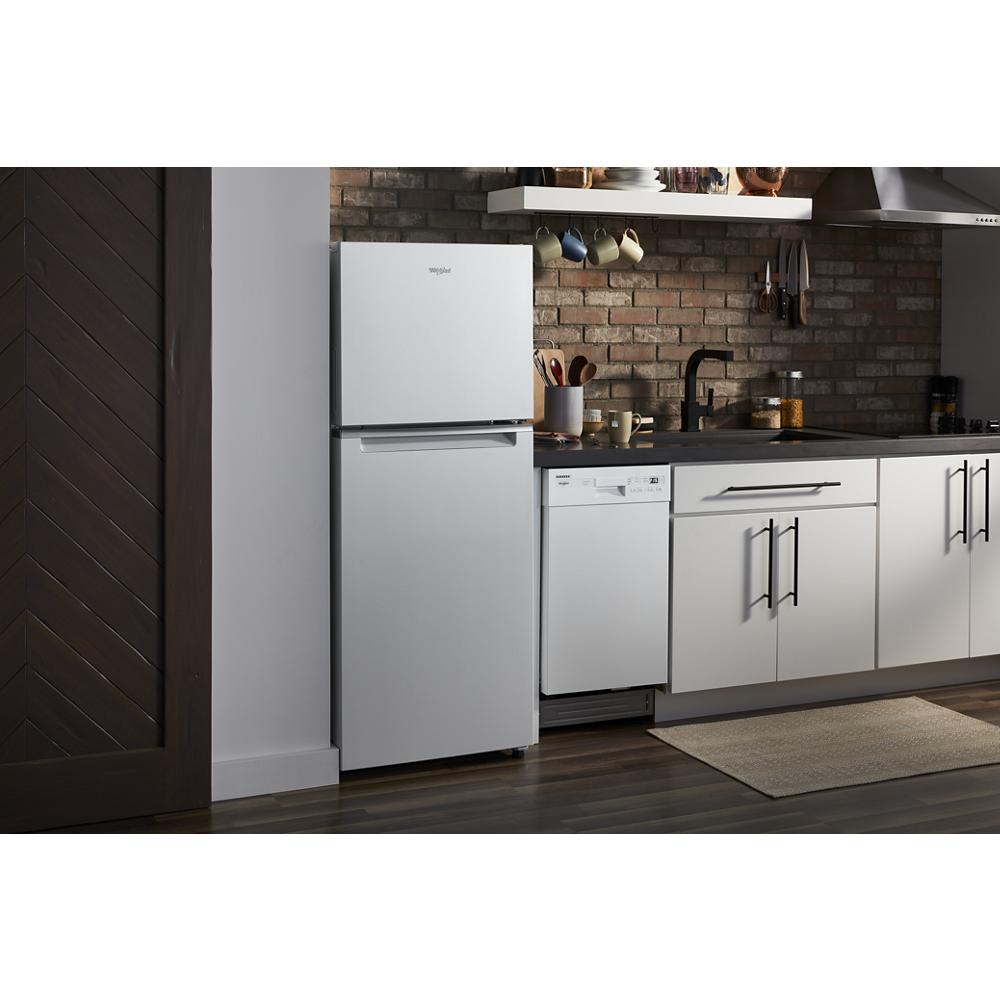 Model: WDF518SAHW | Whirlpool Small-Space Compact Dishwasher with Stainless Steel Tub