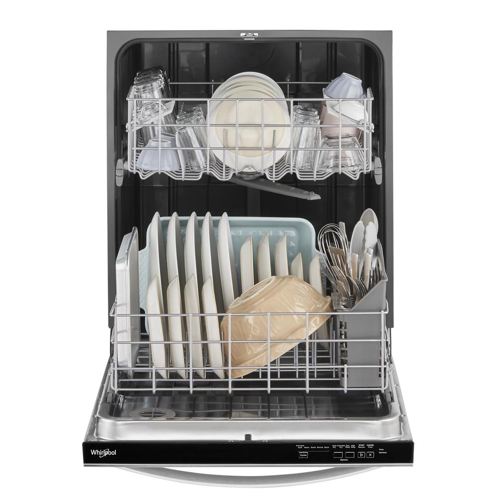 Model: WDT540HAMZ | Whirlpool Fingerprint Resistant Quiet Dishwasher with Boost Cycle