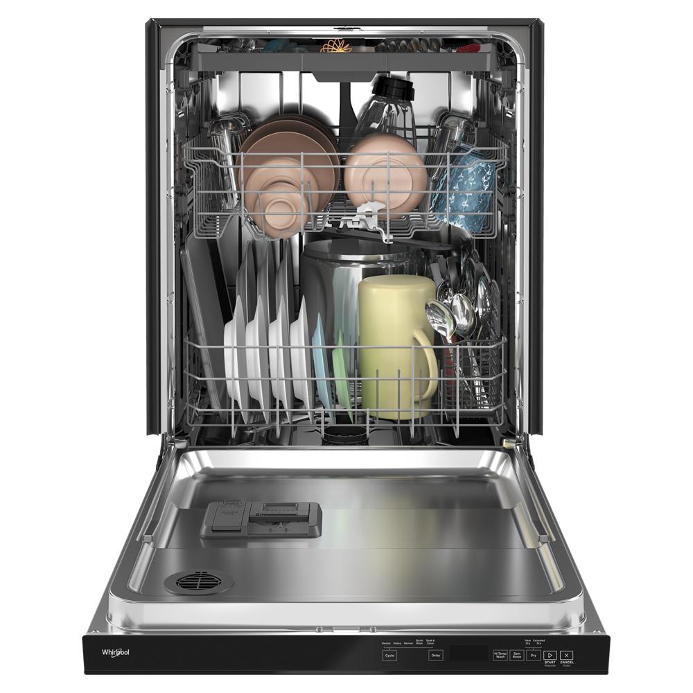 Model: WDTA50SAKB | Whirlpool 24” Stainless Steel Dishwasher with AI Intelligent Wash - 47 dBA