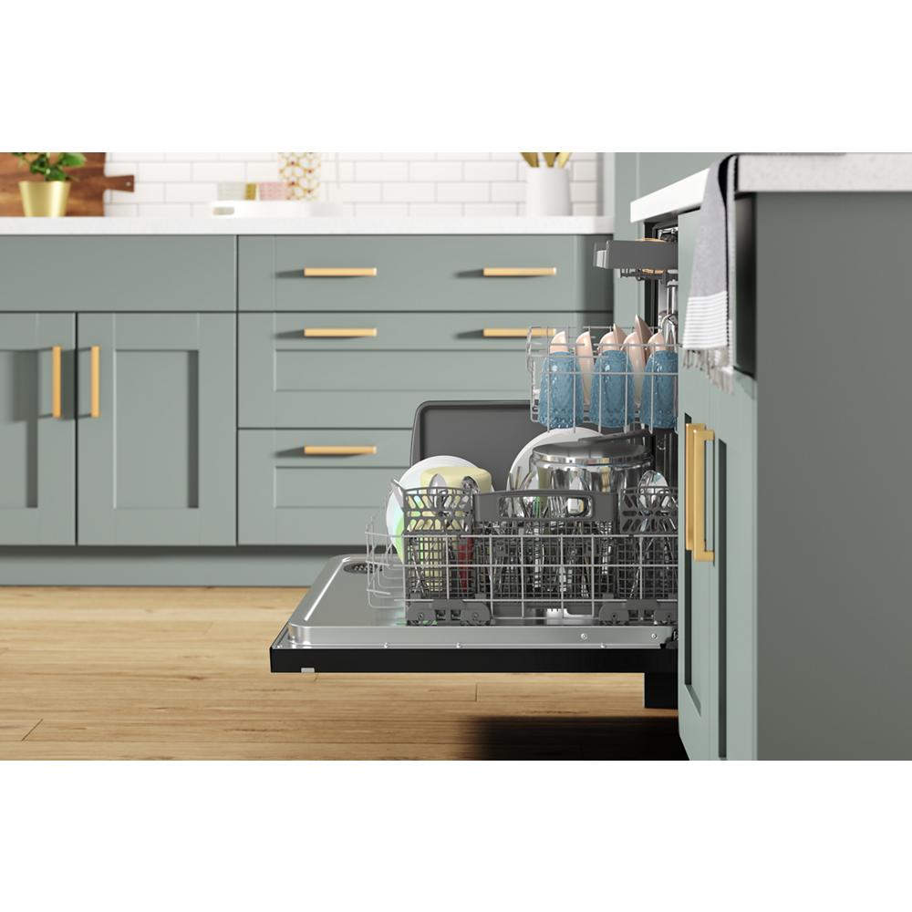 Model: WDTA50SAKB | Whirlpool 24” Stainless Steel Dishwasher with AI Intelligent Wash - 47 dBA