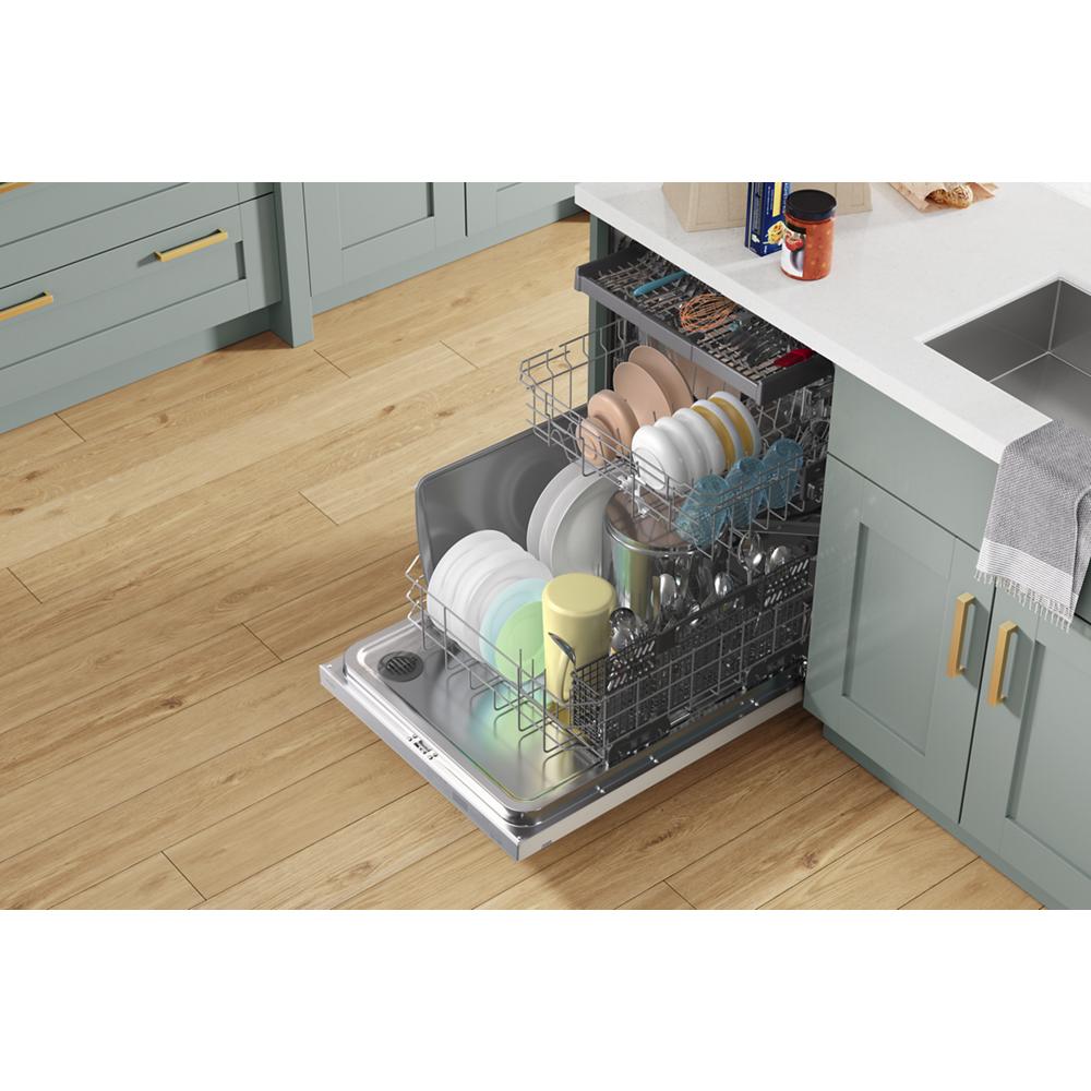 Model: WDTA50SAKT | Whirlpool 24” Stainless Steel Dishwasher with AI Intelligent Wash - 47 dBA