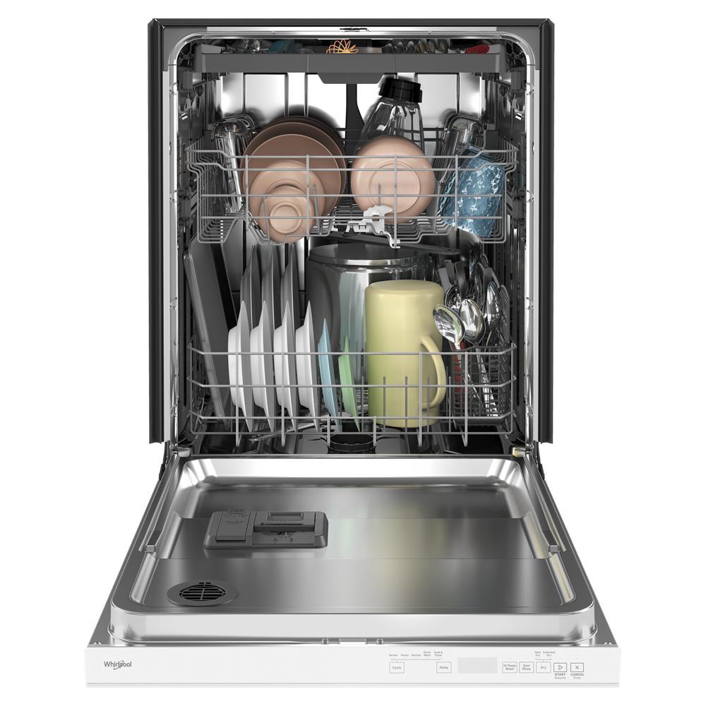 Model: WDTA50SAKW | Whirlpool 24” Stainless Steel Dishwasher with AI Intelligent Wash - 47 dBA