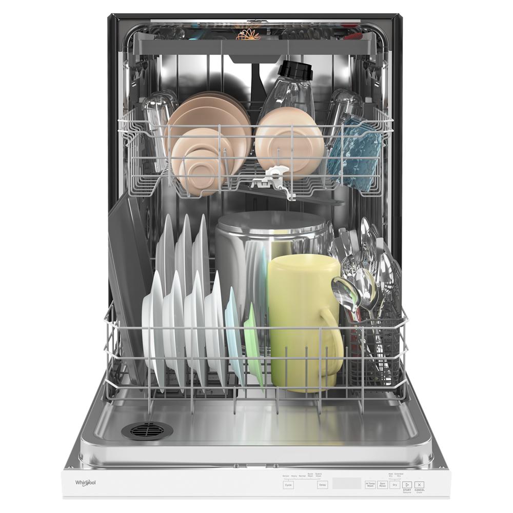 Model: WDTA50SAKW | Whirlpool 24” Stainless Steel Dishwasher with AI Intelligent Wash - 47 dBA
