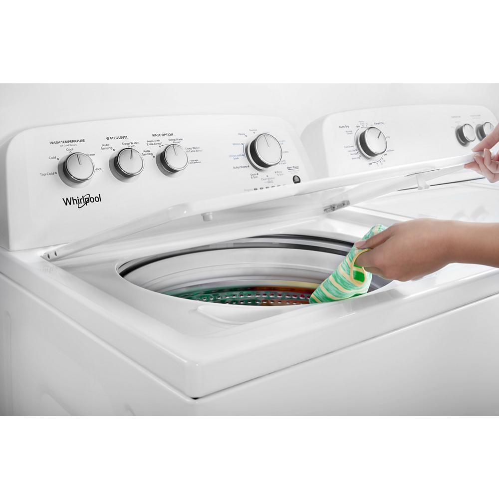 Whirlpool WHI-WED4850HW 7.0 cu. ft. Top Load Electric Dryer with AutoDry™  Drying System, Sheely's Furniture & Appliance