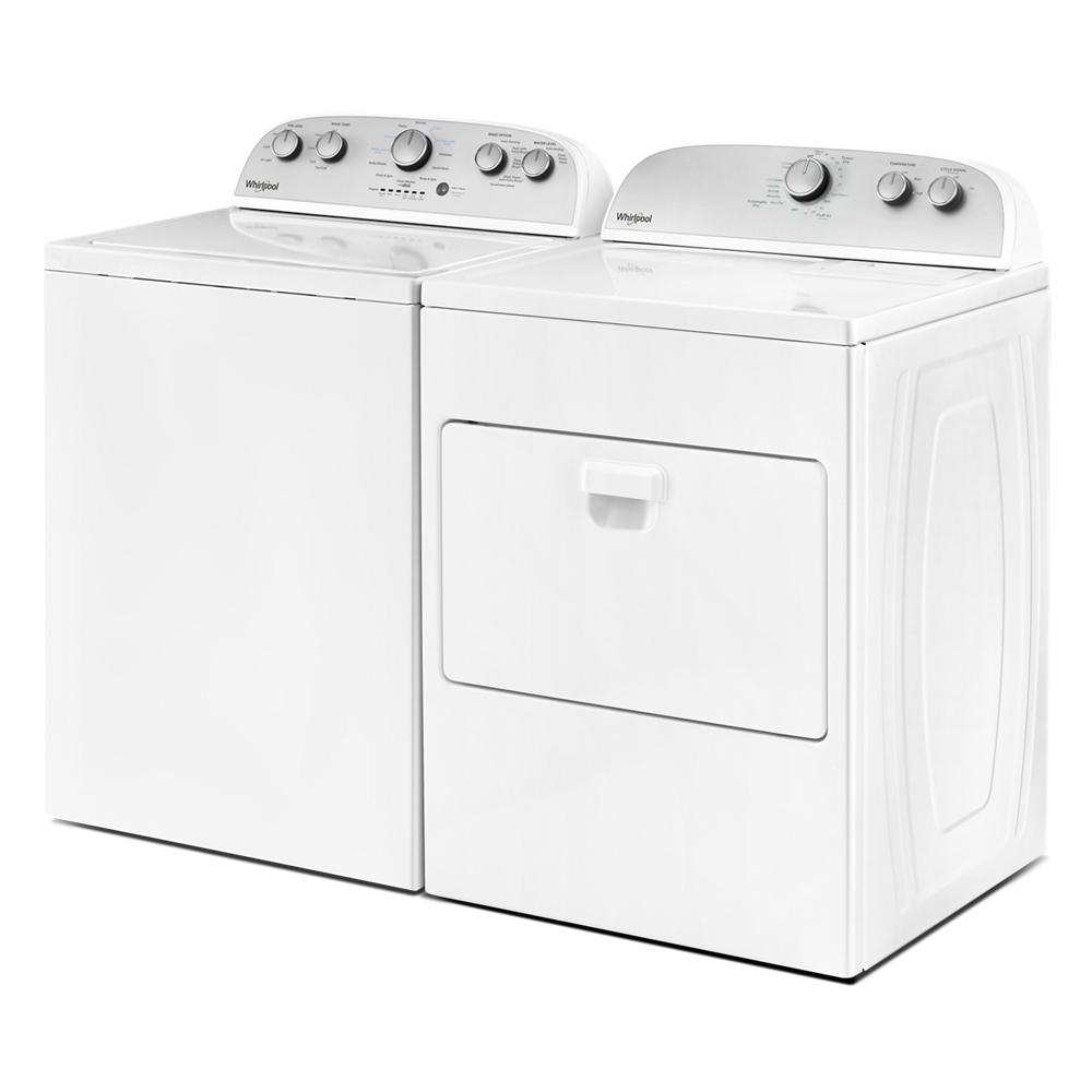 Whirlpool WHI-WED4850HW 7.0 cu. ft. Top Load Electric Dryer with AutoDry™  Drying System, Sheely's Furniture & Appliance