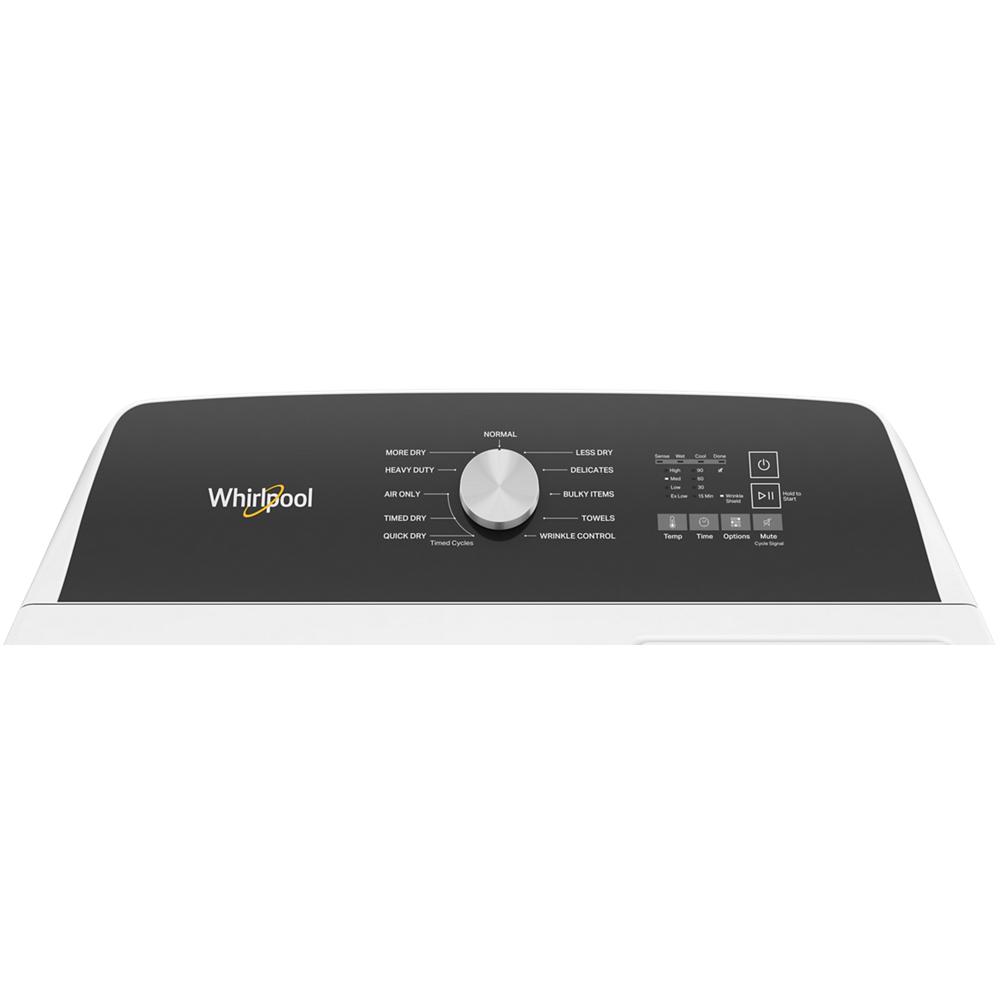 Model: WED500RLW | Whirlpool 7.0 Cu. Ft. Long Vent Electric Moisture Sensing Dryer