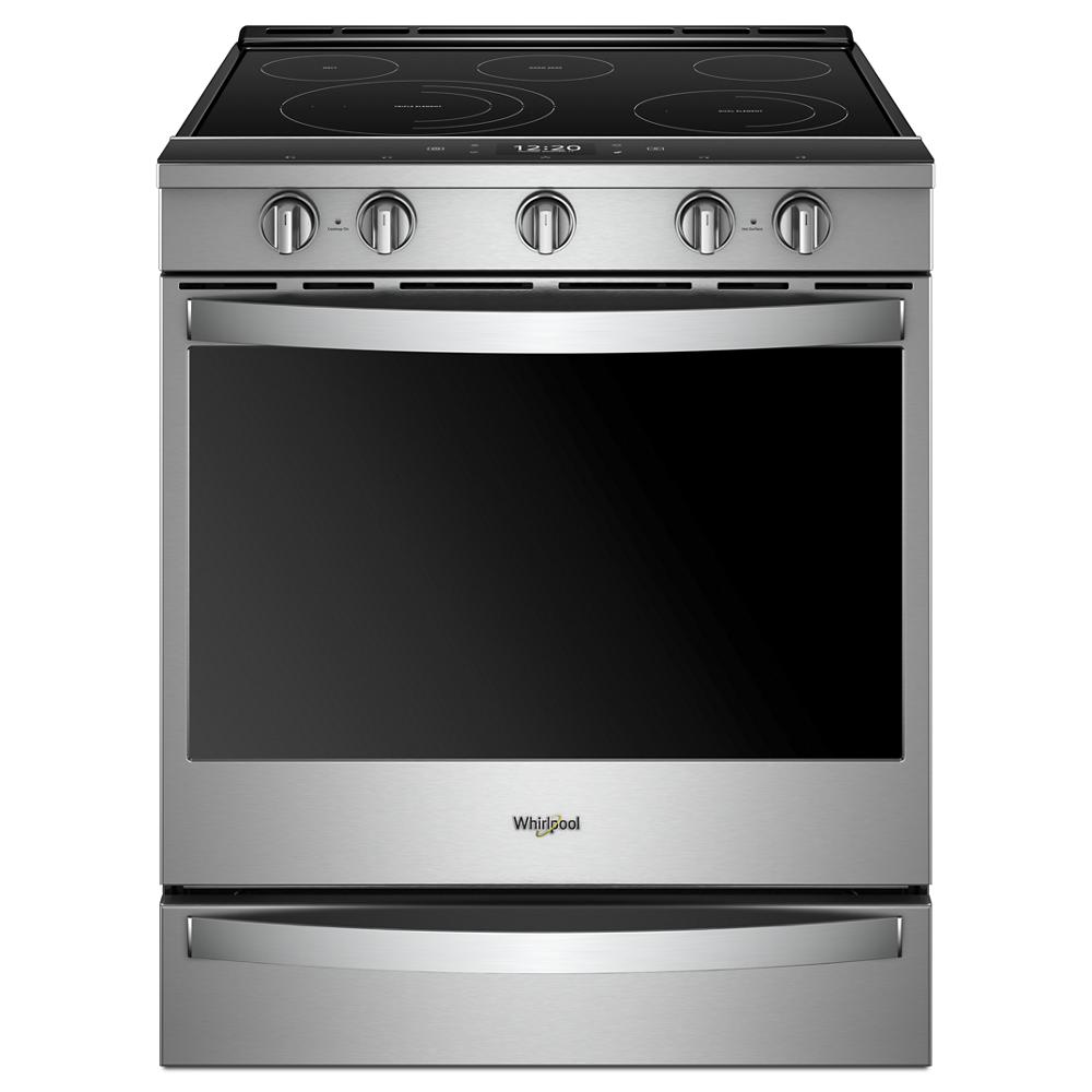 Whirlpool 6.4 cu. ft. Smart Slide-in Electric Range with Air Fry, when Connected