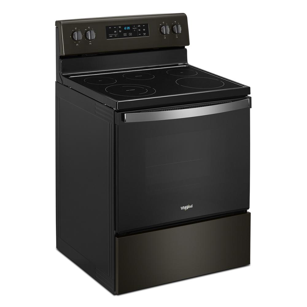Model: WFE505W0JV | Whirlpool 5.3 cu. ft. Whirlpool® electric range with Frozen Bake™ technology