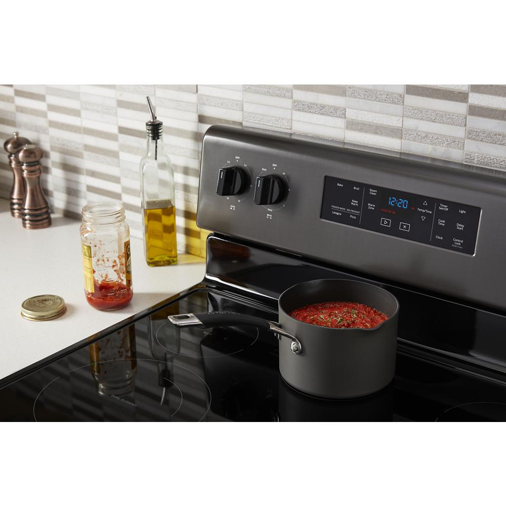 Model: WFE505W0JV | Whirlpool 5.3 cu. ft. Whirlpool® electric range with Frozen Bake™ technology
